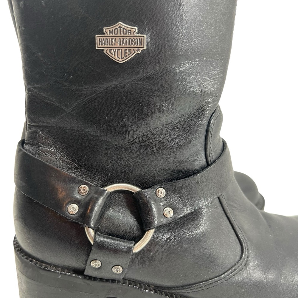 Harley-Davidson Black Heeled Boots - Picture 3 of 16